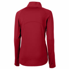 Tampa Bay Buccaneers Cutter & Buck Women's Historical Adapt Eco Knit Stretch Recycled Raglan Half-Zip Top