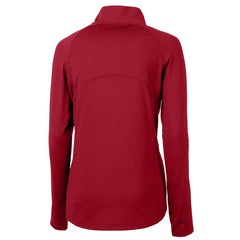 San Francisco 49ers Cutter & Buck Women's Adapt Eco Knit Stretch Recycled Raglan Half-Zip Top