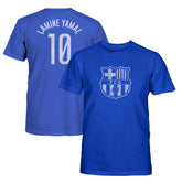 Lamine Yamal Barcelona 1863FC Youth Player Name & Number T-Shirt Blue