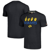 Los Angeles Rams Homage Unisex The NFL ASL Collection by Love Sign American Sign Language T-Shirt