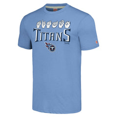 Tennessee Titans Homage Unisex The NFL ASL Collection by Love Sign American Sign Language T-Shirt