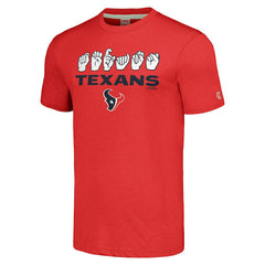 Houston Texans Homage Unisex The NFL ASL Collection by Love Sign American Sign Language T-Shirt