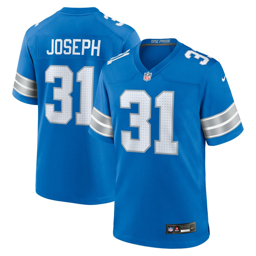 Detroit Lions Nike Kerby Joseph Team Game Jersey