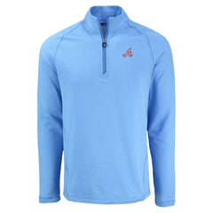 Atlanta Braves Cutter & Buck Peshastin Eco Fleece Recycled Raglan Quarter-Zip Top | MLB Sale