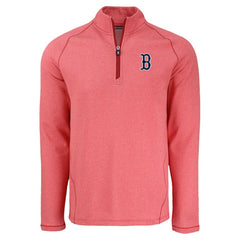 Boston Red Sox Cutter & Buck Peshastin Eco Fleece Recycled Raglan Quarter-Zip Top | MLB For sale