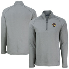 Milwaukee Brewers Cutter & Buck Peshastin Eco Fleece Recycled Raglan Quarter-Zip Top | MLB Outlet