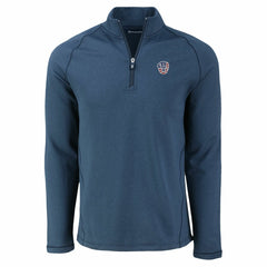 Milwaukee Brewers Cutter & Buck Peshastin Eco Fleece Recycled Raglan Quarter-Zip Top | MLB New