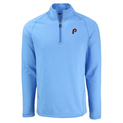 Philadelphia Phillies Cutter & Buck Peshastin Eco Fleece Recycled Raglan Quarter-Zip Top | MLB US