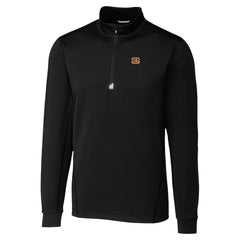 Cincinnati Bengals Cutter & Buck Traverse Stretch Quarter-Zip Top