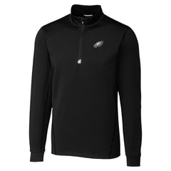 Philadelphia Eagles Cutter & Buck Traverse Stretch Quarter-Zip Top