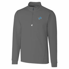 Detroit Lions Cutter & Buck Traverse Stretch Quarter-Zip Top