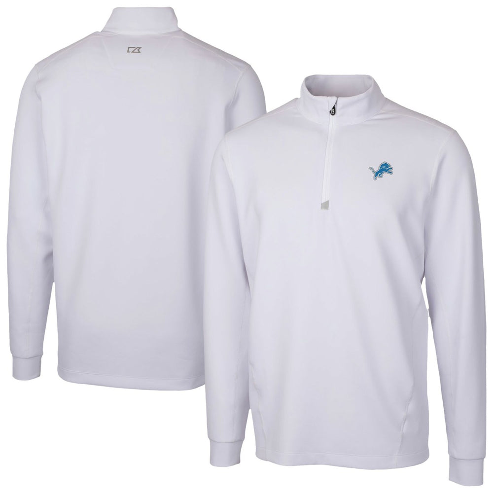 Detroit Lions Cutter & Buck Traverse Stretch Quarter-Zip Top