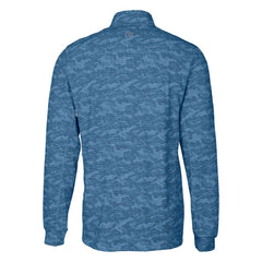 Miami Dolphins Cutter & Buck Traverse Camo Print Stretch Quarter-Zip Top