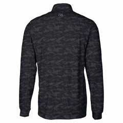Detroit Lions Cutter & Buck Traverse Camo Print Stretch Quarter-Zip Top