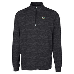 Green Bay Packers Cutter & Buck Traverse Camo Print Stretch Quarter-Zip Top