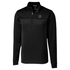 Indianapolis Colts Cutter & Buck Traverse Stripe Stretch DryTec Quarter-Zip Top