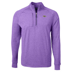 Baltimore Ravens Cutter & Buck Adapt Eco Raglan Quarter-Zip Jacket