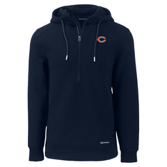 Chicago Bears Cutter & Buck Roam Eco Recycled Half-Zip Hoodie