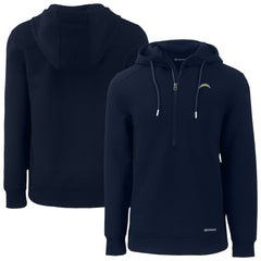 Los Angeles Chargers Cutter & Buck Roam Eco Recycled Half-Zip Hoodie