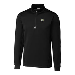 Green Bay Packers Cutter & Buck Big & Tall Traverse Eco Tri-Blend DryTec Quarter-Zip Jacket