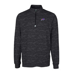 Buffalo Bills Cutter & Buck Big & Tall Traverse Eco Camo Tri-Blend DryTec Quarter-Zip Jacket