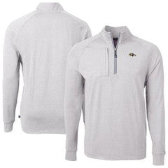 Baltimore Ravens Cutter & Buck Big & Tall Adapt Eco Raglan Quarter-Zip Jacket