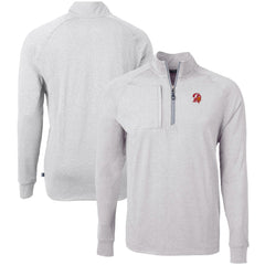 Tampa Bay Buccaneers Cutter & Buck Big & Tall Adapt Eco Raglan Quarter-Zip Jacket