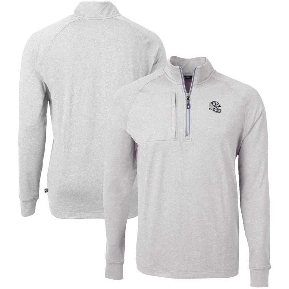 Indianapolis Colts Cutter & Buck Big & Tall Adapt Eco Raglan Quarter-Zip Jacket