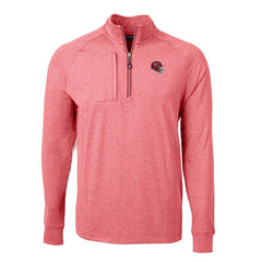 Kansas City Chiefs Cutter & Buck Big & Tall Adapt Eco Raglan Quarter-Zip Jacket