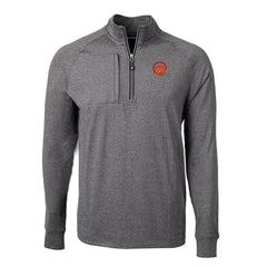 Cincinnati Bengals Cutter & Buck Big & Tall Adapt Eco Raglan Quarter-Zip Jacket