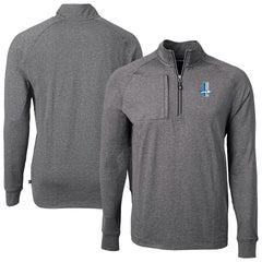 Detroit Lions Cutter & Buck Big & Tall Adapt Eco Raglan Quarter-Zip Jacket