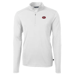 San Francisco 49ers Cutter & Buck Big & Tall Virtue Eco Pique Quarter-Zip Jacket
