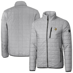 Minnesota Vikings Cutter & Buck Big & Tall Rainier PrimaLoft Eco Insulated Full-Zip Hoodie Puffer Jacket