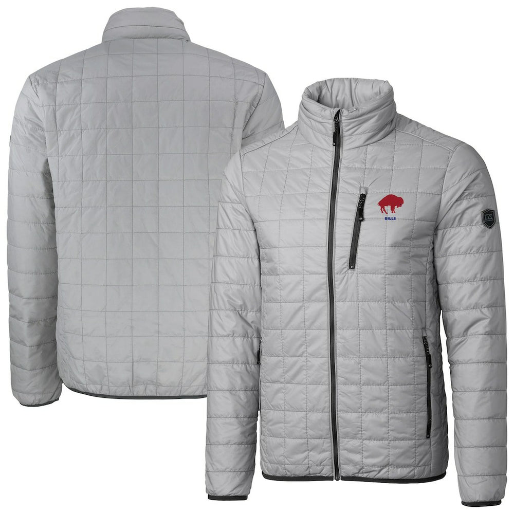 Buffalo Bills Cutter & Buck Big & Tall Rainier PrimaLoft Eco Insulated Full-Zip Puffer Jacket