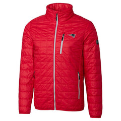 New England Patriots Cutter & Buck Big & Tall Rainier PrimaLoft Eco Insulated Full-Zip Hoodie Puffer Jacket