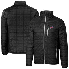 Buffalo Bills Cutter & Buck Big & Tall Rainier PrimaLoft Eco Insulated Full-Zip Hoodie Puffer Jacket