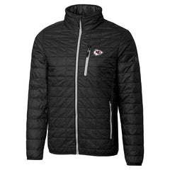 Kansas City Chiefs Cutter & Buck Big & Tall Rainier PrimaLoft Eco Insulated Full-Zip Hoodie Puffer Jacket
