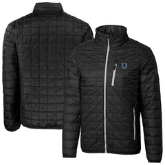 Indianapolis Colts Cutter & Buck Big & Tall Rainier PrimaLoft Eco Insulated Full-Zip Hoodie Puffer Jacket