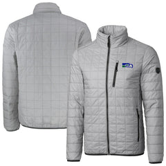 Seattle Seahawks Cutter & Buck Big & Tall Rainier PrimaLoft Eco Insulated Full-Zip Puffer Jacket