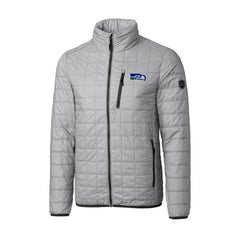 Seattle Seahawks Cutter & Buck Big & Tall Rainier PrimaLoft Eco Insulated Full-Zip Puffer Jacket