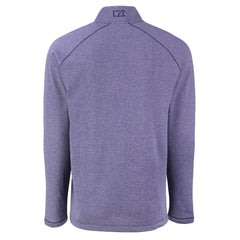 Baltimore Ravens Cutter & Buck Peshastin Eco Fleece Tri-Blend Raglan Recycled Quarter-Zip Jacket