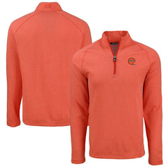 Cincinnati Bengals Cutter & Buck Peshastin Eco Fleece Tri-Blend Raglan Recycled Quarter-Zip Jacket