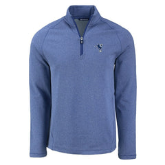Indianapolis Colts Cutter & Buck Peshastin Eco Fleece Tri-Blend Raglan Recycled Quarter-Zip Jacket