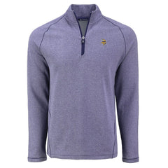Minnesota Vikings Cutter & Buck Peshastin Eco Fleece Tri-Blend Raglan Recycled Quarter-Zip Jacket