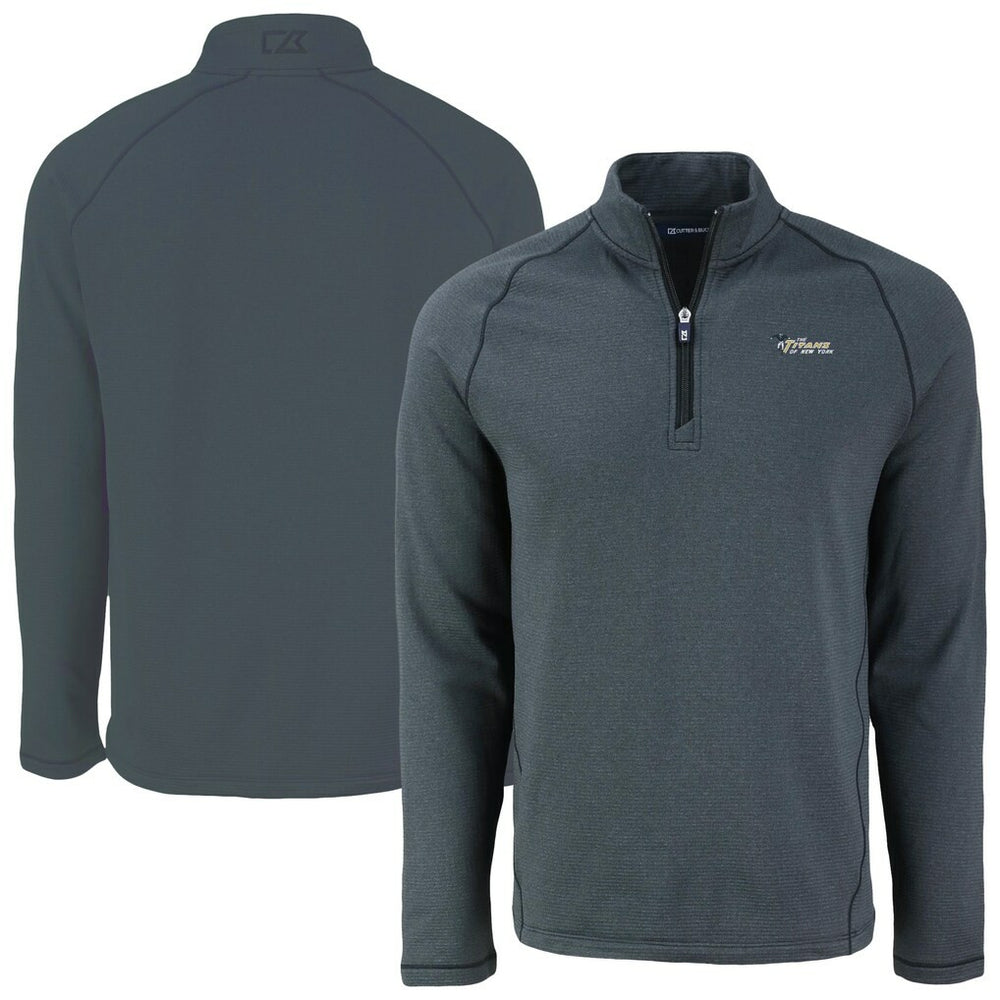 New York Jets Cutter & Buck Peshastin Eco Fleece Recycled Half-Zip Top