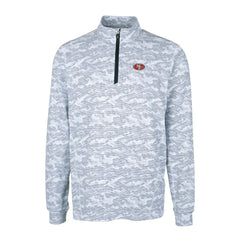 San Francisco 49ers Cutter & Buck Big & Tall Traverse Eco Camo Tri-Blend DryTec Quarter-Zip Jacket