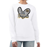 Denver Nuggets G-III 4Her by Carl Banks Women's Leopard Heart Fleece Pullover Sweatshirt sale Online