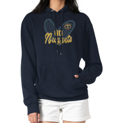 Denver Nuggets G-III 4Her by Carl Banks Women's Leopard Heart Graphic Fleece Pullover Hoodie sale On Sale