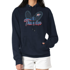Oklahoma City Thunder G-III 4Her by Carl Banks Women's Leopard Heart Graphic Fleece Pullover Hoodie Discount