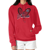 Washington Wizards G-III 4Her by Carl Banks Women's Leopard Heart Graphic Fleece Pullover Hoodie New
